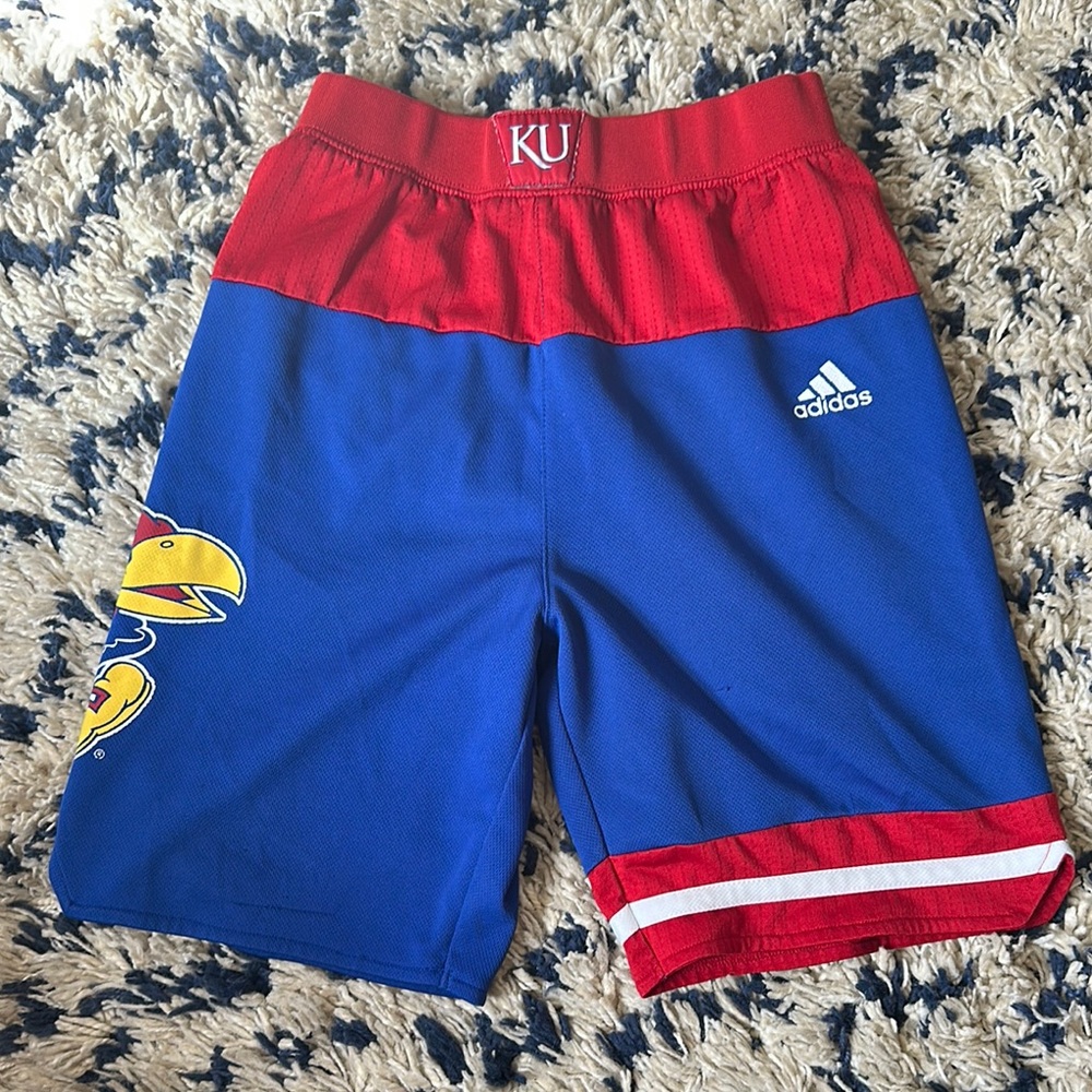 Adidas Kids Blue and Red Shorts